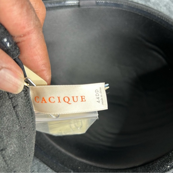 NWT Cacique Sensual Strapless Underwire Black Bra Size 44DD. - Picture 6 of 13
